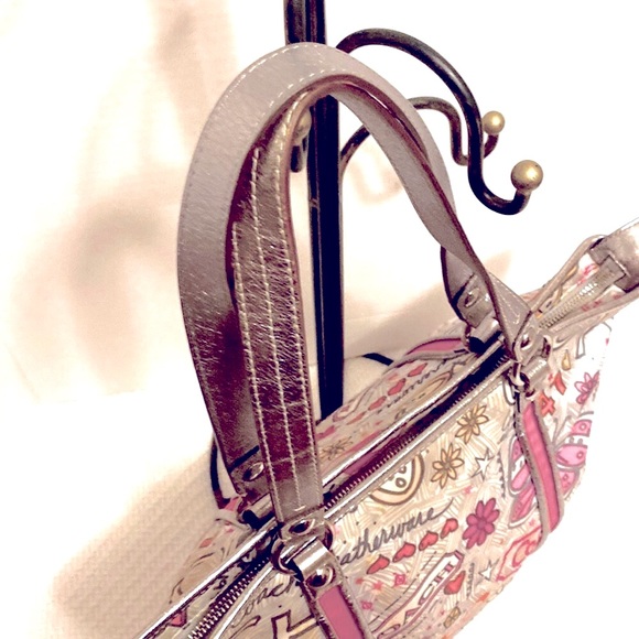 💕Coach Legacy Butterfly Floral Tea Rose Daisy Signature Shoulder Like New!!! - Picture 3 of 12